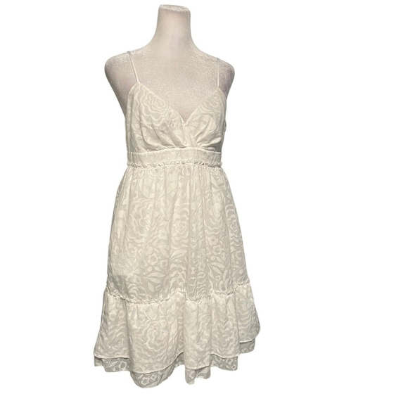 American Eagle White Strappy Tiered Sundress Size 4 - Picture 1 of 8
